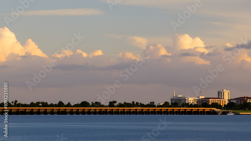 John Ringling Causeway Sarasota Skyline Florida photo