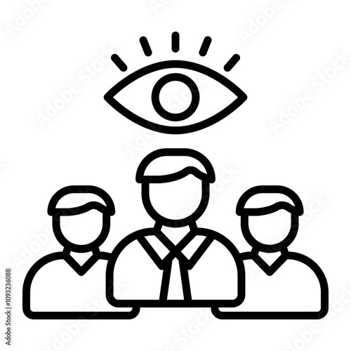 Vision Vector Line Icon Design