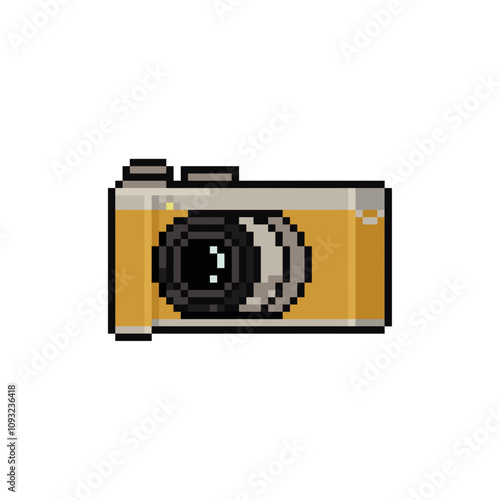 camera mirrorless icon pixel art