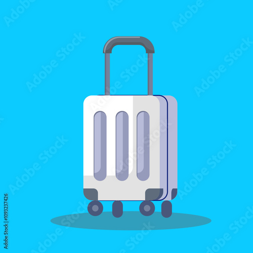 Flat illustration Flat illustration two suitcase travel, travel bags