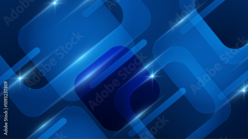 Abstract dark blue geometric gradient background for business presentation, technology seminar or modern creative show