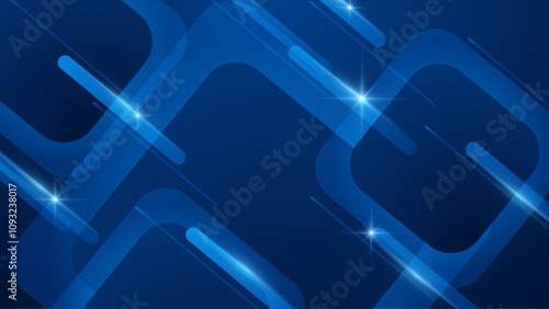 Abstract dark blue geometric gradient background for business presentation, technology seminar or modern creative show