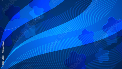 Abstract dark blue geometric gradient background for business presentation, technology seminar or modern creative show