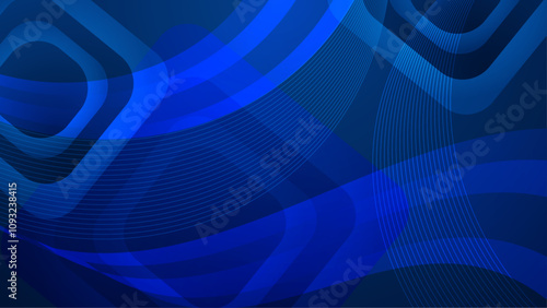 Abstract dark blue geometric gradient background for business presentation, technology seminar or modern creative show