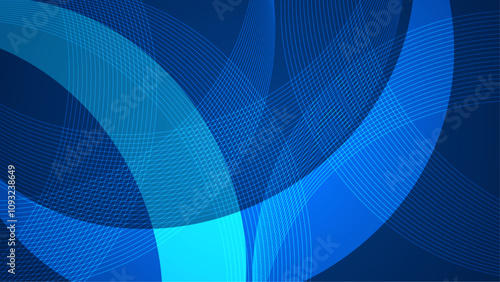 Abstract dark blue geometric gradient background for business presentation, technology seminar or modern creative show