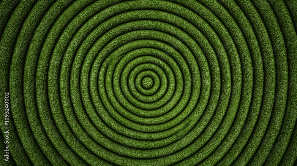 Abstract green concentric circles pattern. Abstract green concentric circles pattern.