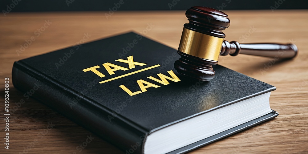A gavel rests on a book titled A gavel rests on a book titled