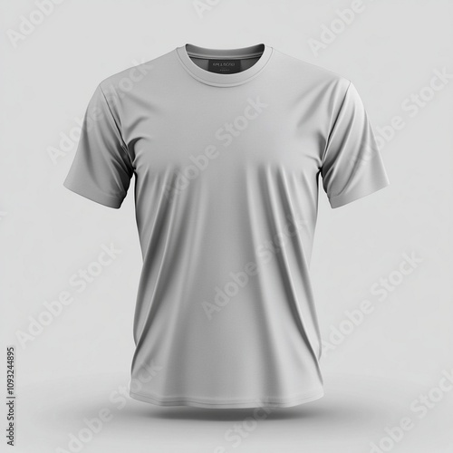 gray T-shirt mockup background