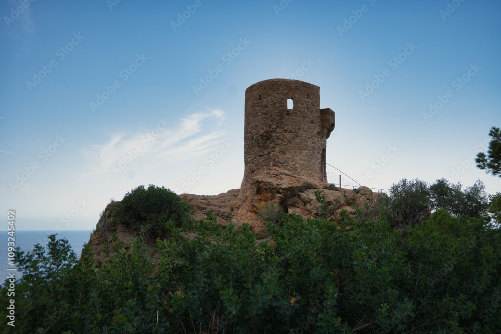 Ruins of a tower on a cliff Ruins of a tower on a cliff
