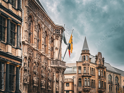 Street view of Ghent, Belgium