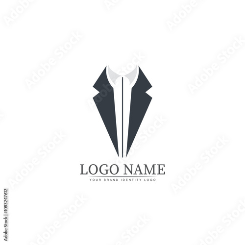 tuxedo logo template vector icon illustration design vector