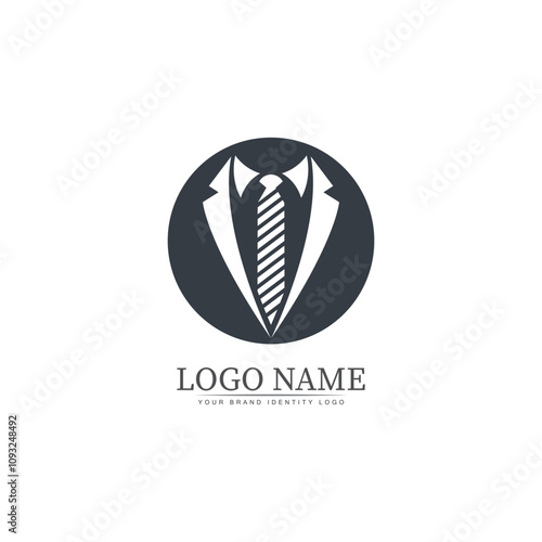 tuxedo logo template vector icon illustration design vector photo