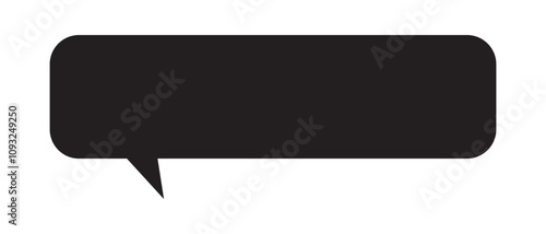 Chat, comment or message Speech Bubble icon. speech bubble sign and symbol vector illustration. flat style icon isolated on white background.