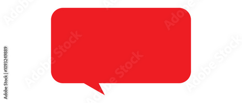 Chat, comment or message Speech Bubble icon. speech bubble sign and symbol vector illustration. flat style icon isolated on white background.