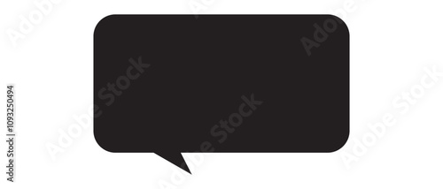 Chat, comment or message Speech Bubble icon. speech bubble sign and symbol vector illustration. flat style icon isolated on white background.