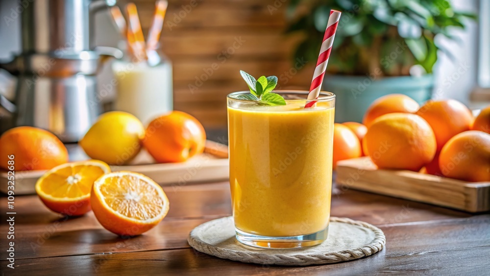 Refreshing Glass of Orange and Egg Yolk Smoothie - A Vibrant, Invigorating Shake Packed with Proteins and Vitamins Perfect for a Healthy Lifestyle or Breakfast Boost Refreshing Glass of Orange and Egg Yolk Smoothie - A Vibrant, Invigorating Shake Packed with Proteins and Vitamins Perfect for a Healthy Lifestyle or Breakfast Boost