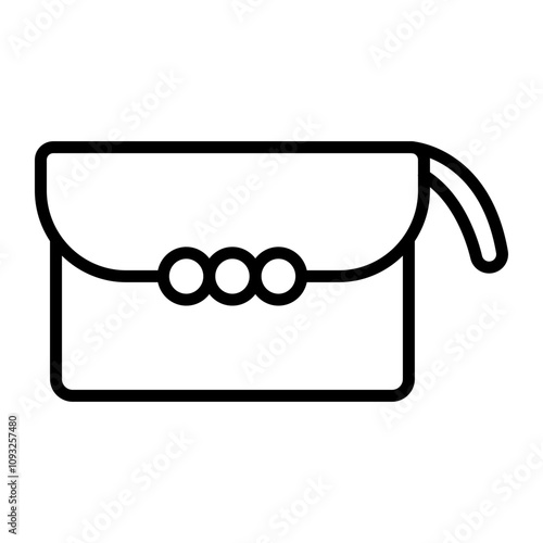 Clutch Vector Line Icon Design