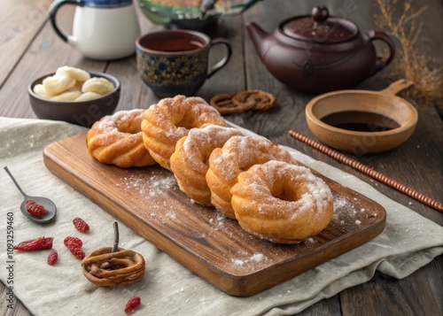 Authentic Korean Donat Kepang: Twisted Doughnuts Indulging in Cultural Flavors photo