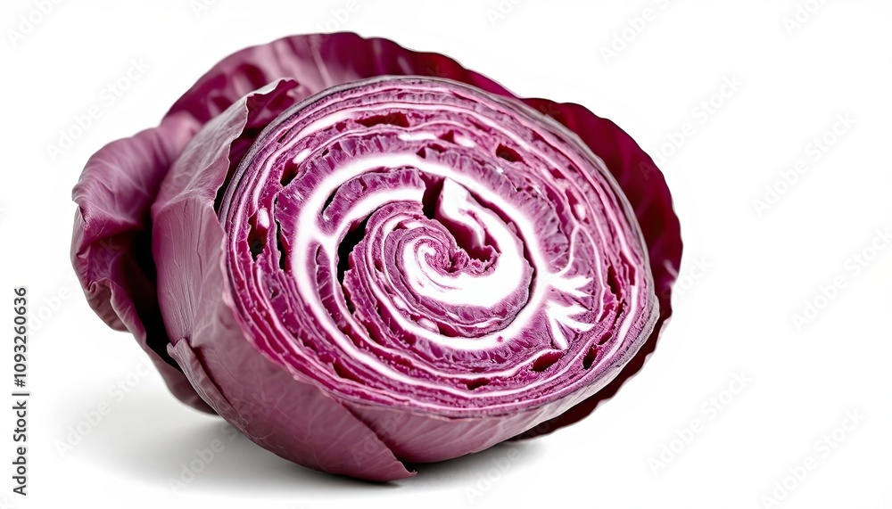 red cabbage isolated on a white background for use in web, print or graphics projects red cabbage isolated on a white background for use in web, print or graphics projects