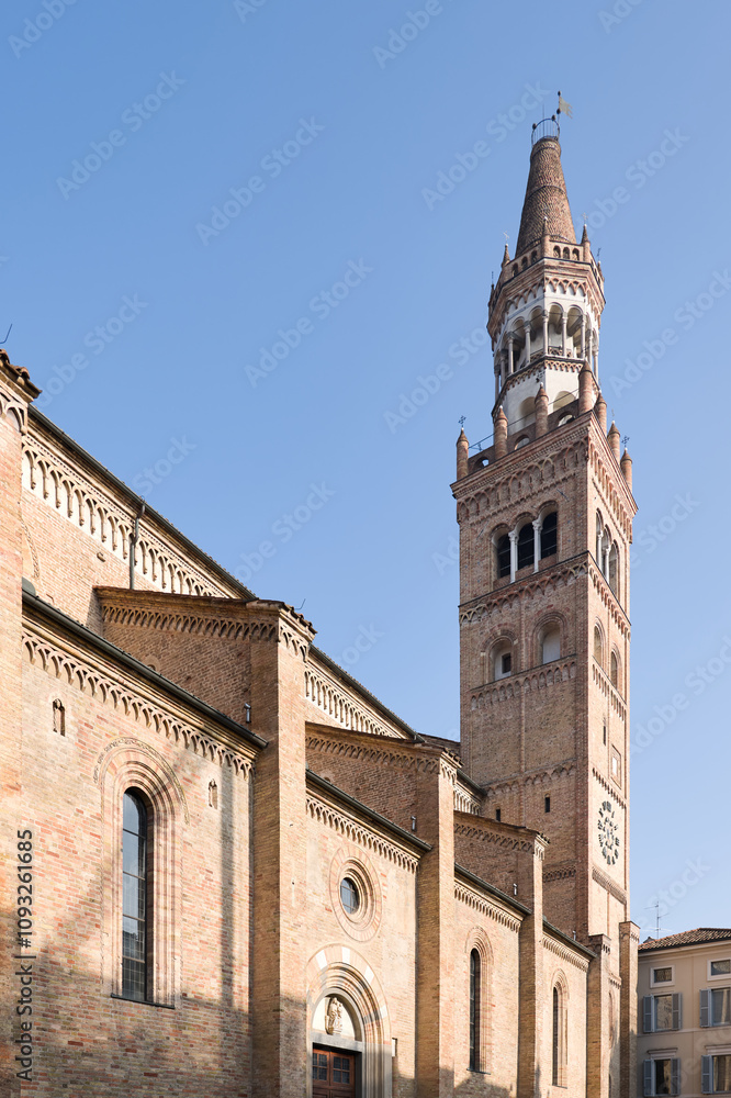 Fototapeta premium Crema, Lombardy, Italy - Views of the historic city center