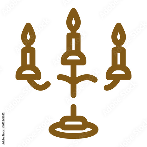Candle Holder Icon Design