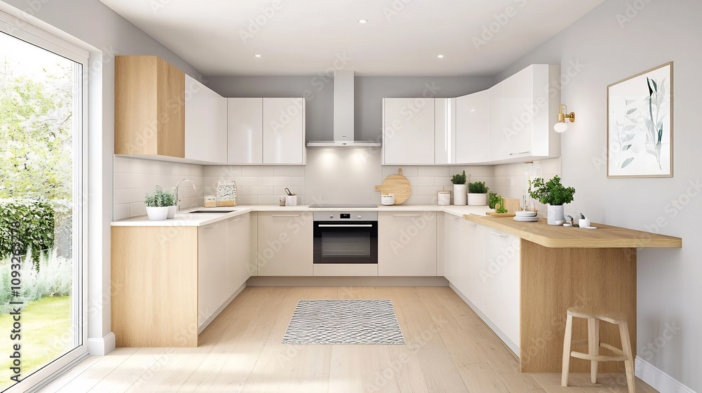 Scandinavian Inspired Cream and Oak Kitchen Design with Bright and Spacious Interior Scandinavian Inspired Cream and Oak Kitchen Design with Bright and Spacious Interior