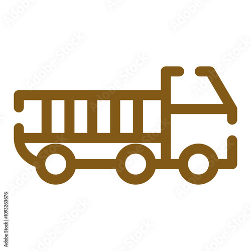 Dumper Truck Icon Design