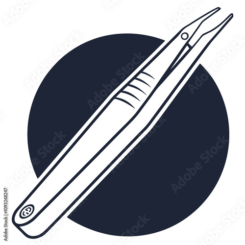 illustration of a tweezers