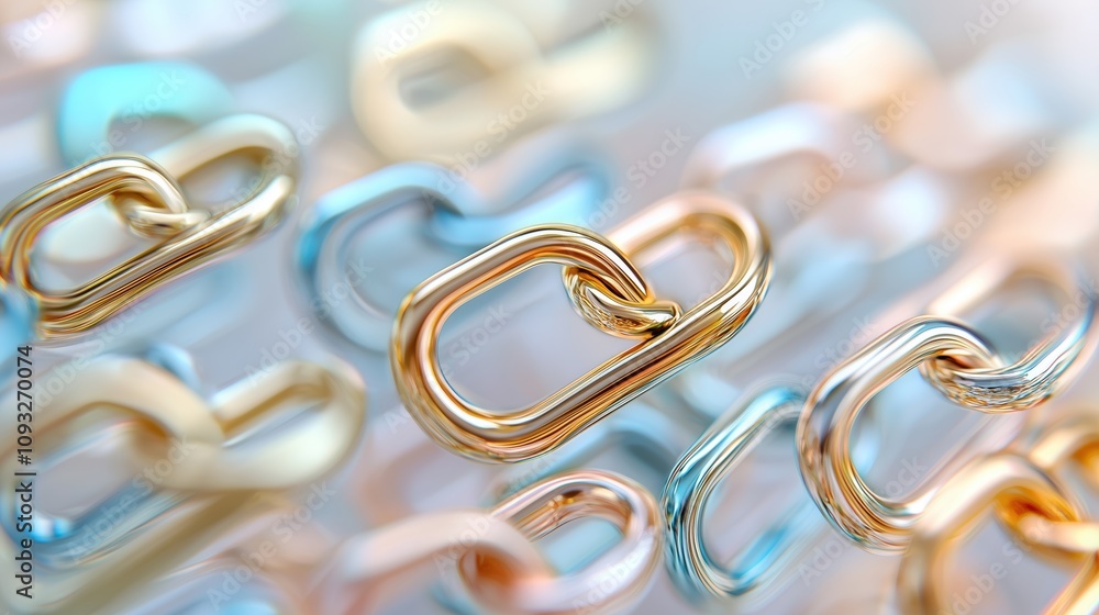 Close-Up Macro Shot of Colorful Paperclips Arranged in a Vivid Collection, Showcasing Various Designs and Textures for Creative Projects and Office Use Close-Up Macro Shot of Colorful Paperclips Arranged in a Vivid Collection, Showcasing Various Designs and Textures for Creative Projects and Office Use