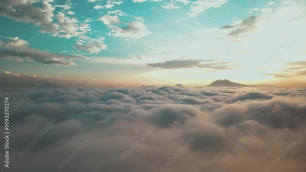 aerial view of cloud over the Mountain in Nepal. aerial view of cloud over the Mountain in Nepal.