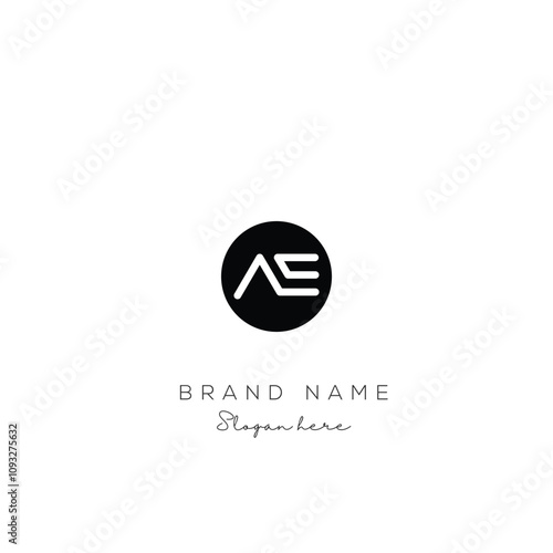 Free Download AE Letter Logo Design. Modern minimalistic creative AE letter initial icon vector template. Premium logo with Objects design. Elegant corporate identity. - GFXLoad