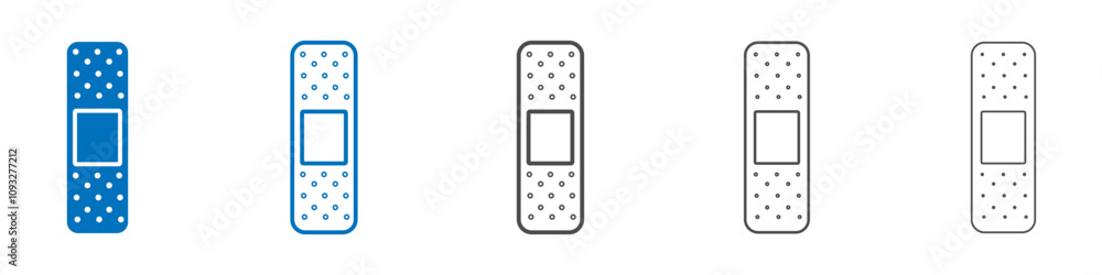 Band aid icon vector set collection for web Band aid icon vector set collection for web