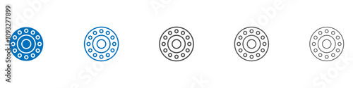 Car bearing icon vector set collection for web