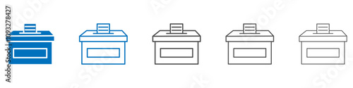 Complaint box icon vector set collection for web