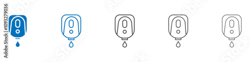 Electrical soap box icon vector set collection for web