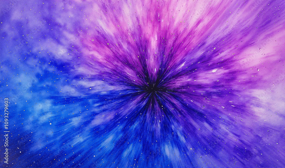 Purple and blue watercolor explosion with dynamic abstract textures Purple and blue watercolor explosion with dynamic abstract textures