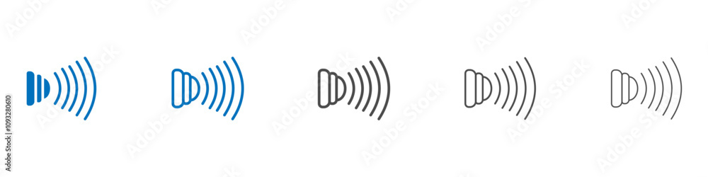 Motion sensor icon vector set collection for web Motion sensor icon vector set collection for web