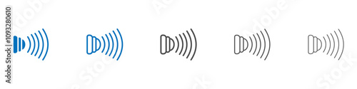Motion sensor icon vector set collection for web