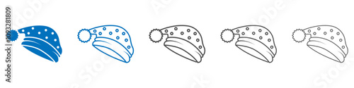 Sleeping hat icon vector set collection for web