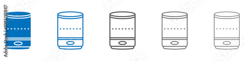 Smart speaker icon vector set collection for web