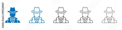 Spy icon vector set collection for web