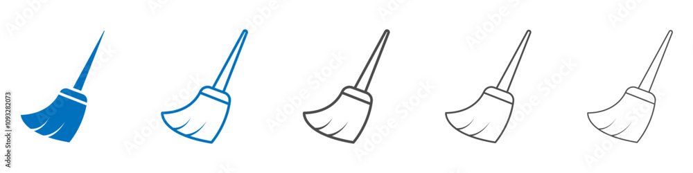 Sweeping icon vector set collection for web Sweeping icon vector set collection for web