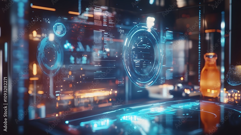 A futuristic workspace with AI-powered holographic assistants projecting 3D glowing schedules and 2D task priorities. 4k resolution, Cinematic Scene A futuristic workspace with AI-powered holographic assistants projecting 3D glowing schedules and 2D task priorities. 4k resolution, Cinematic Scene
