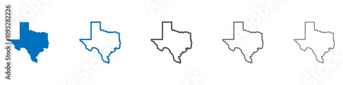 Texas icon vector set collection for web