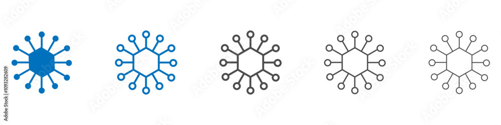 Variety icon vector set collection for web Variety icon vector set collection for web
