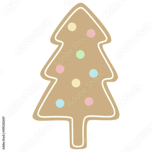 christmas tree gingerbread cookie