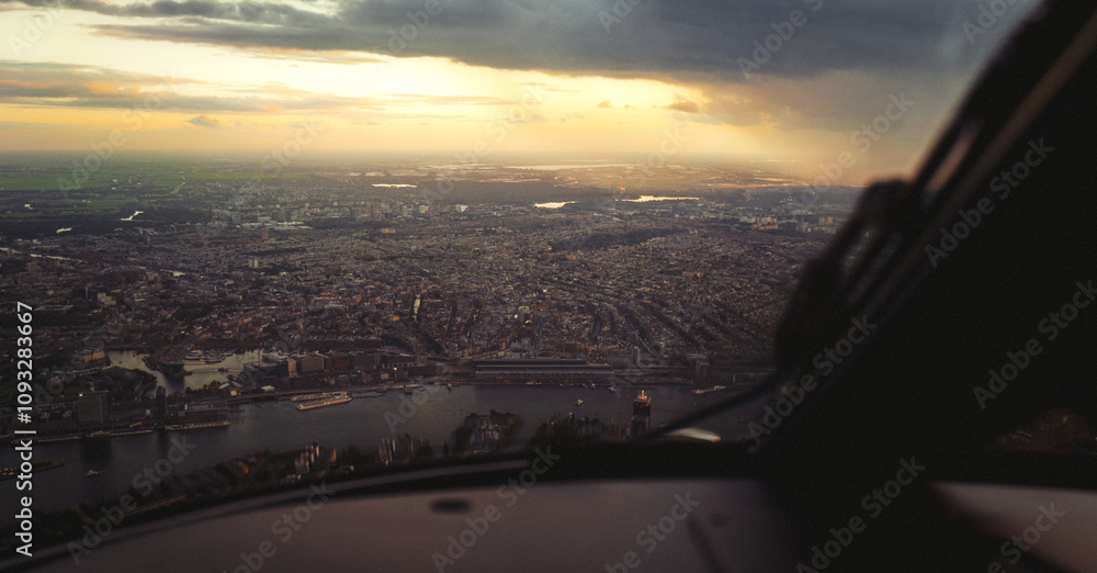Fototapeta premium Amsterdam from above