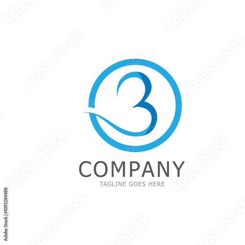 b letter logo icon design template