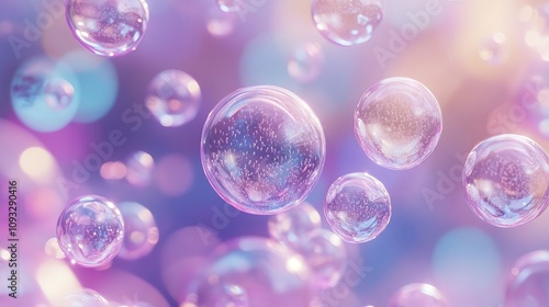 Wallpaper Mural Beauty and makeup themed background illustration with skin care bubbles. Torontodigital.ca