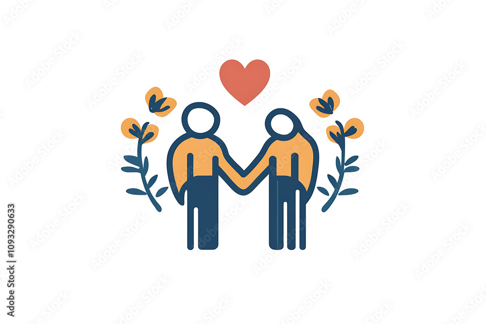 Icon of a family holding hands, symbolizing unity, care, and emotional connection.
Icon of a family holding hands, symbolizing unity, care, and emotional connection.
